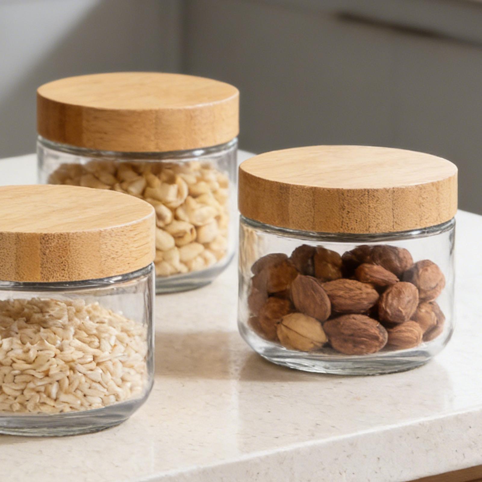 Overnight Oat Jar - Set di 4 Barattoli in Vetro