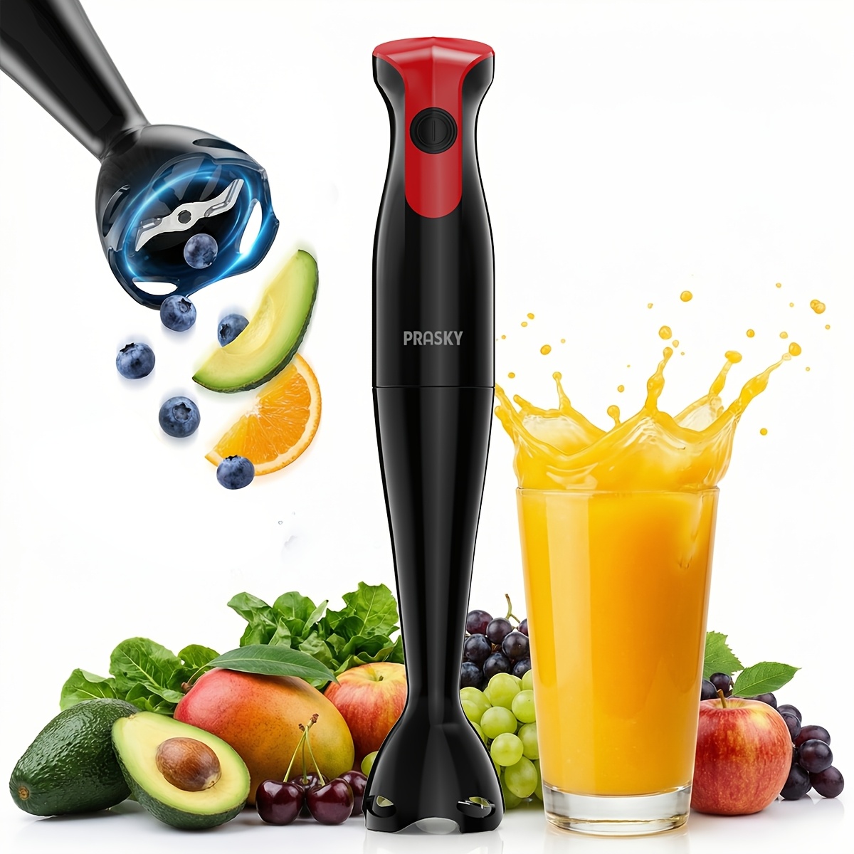Meal Prep Smoothies - Frullatore a Immersione Elettrico Portatile con