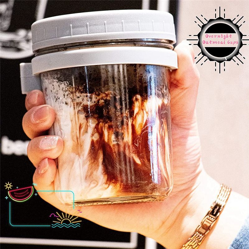 Overnight Oat Jar - Barattolo di avena notturno riutilizzabile 2025+,