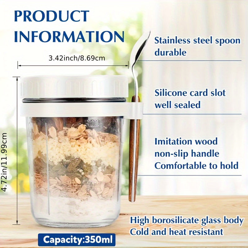 1 tazza per farina d'avena in  - Overnight Oat Jar recensione e prezzo