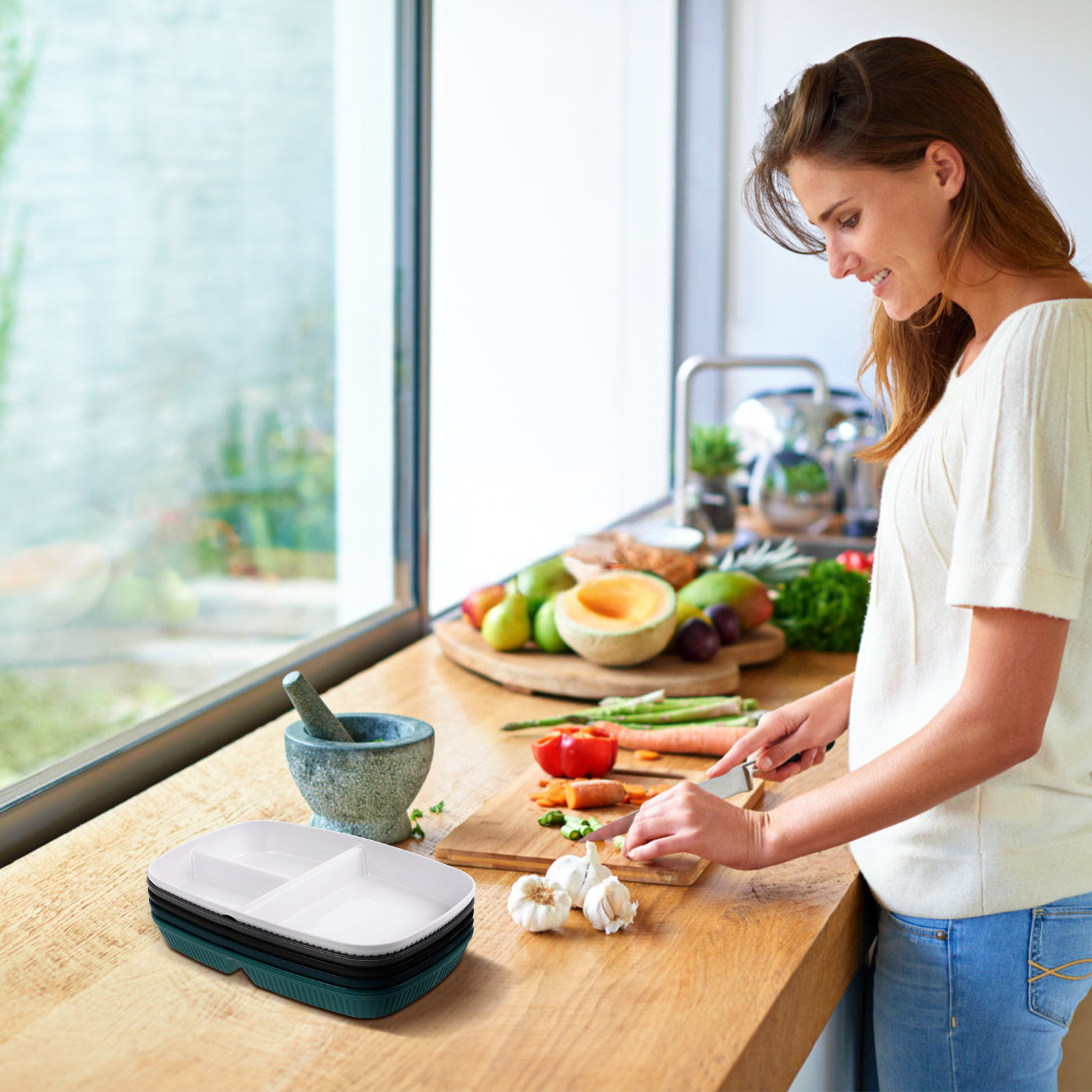 Set di 5 Piatti Divisi per il  - Meal Prep Diet recensione e prezzo