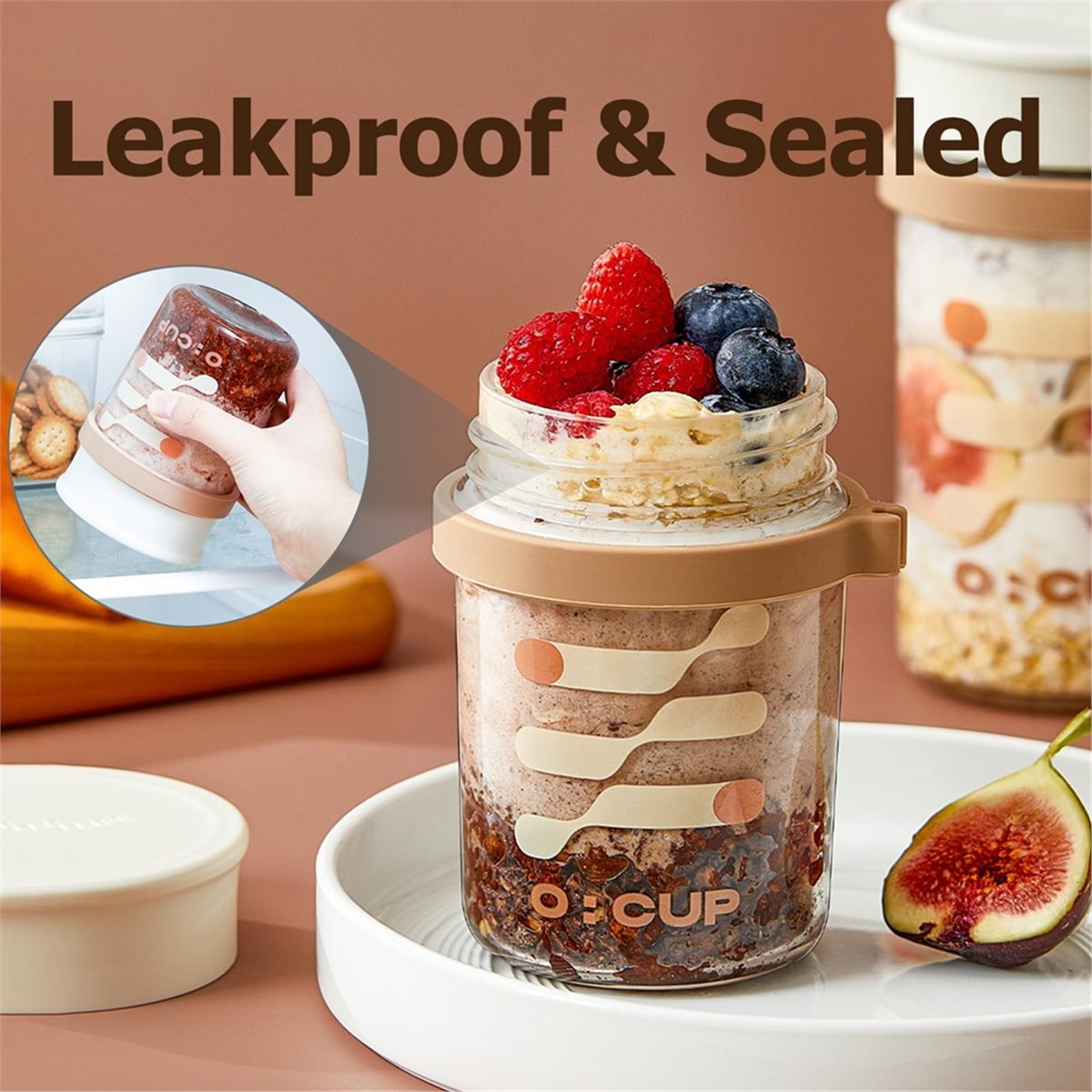 A67T NUOVO Set di 4 Barattoli  - Overnight Oat Jar recensione e prezzo